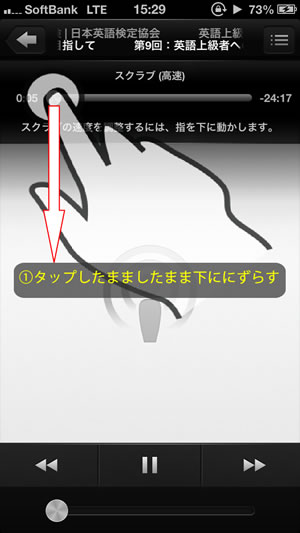 iPhone スクラブ 高速