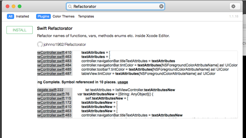 Swift Refactorator